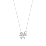 Vanya | Elegant Round Lab Grown Diamonds Butterfly Wings Pendant - Nivara
