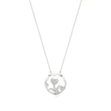 Sneh | Round Lab Grown Diamonds Dual Heart Pendant - Nivara