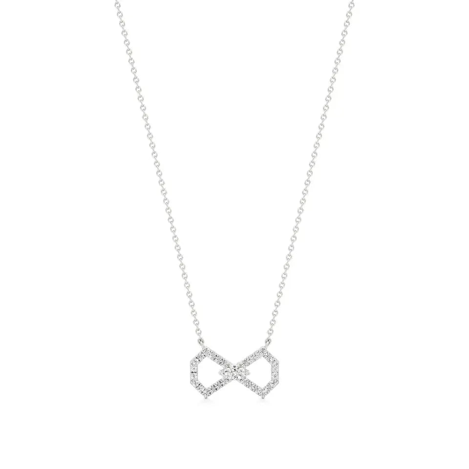 Foreva | Marquise & Round Lab Grown Diamonds Loop Pendant - Nivara