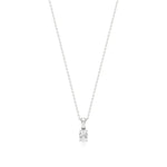 Thea | Oval-Cut Solitaire Lab Grown Diamond 4-Prong Setting Pendant - Nivara