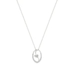 Sneh | Round Lab Grown Diamonds Heart Motif Pendant - Nivara