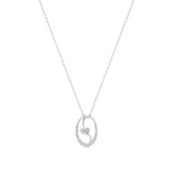 Sneh | Round Lab Grown Diamonds Heart Motif Pendant - Nivara