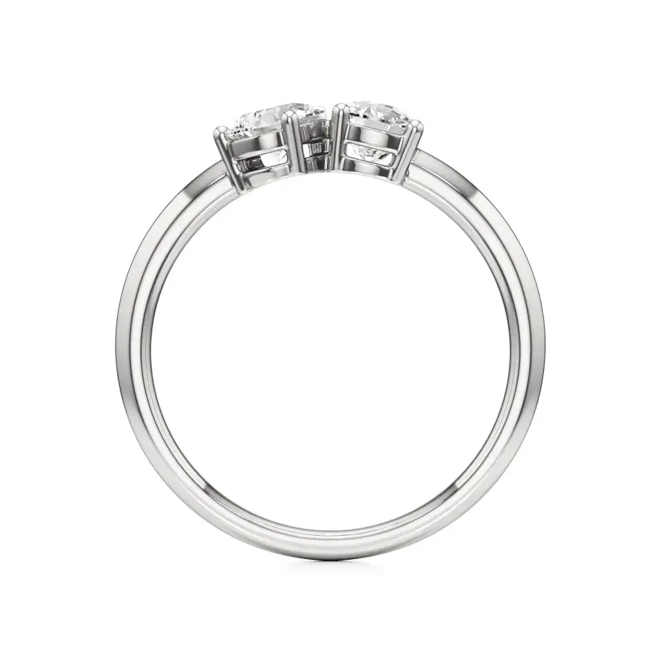 Toi et Moi | Pear & Cushion Lab-Grown Diamond Ring - Nivara