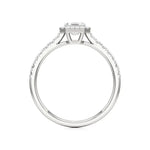 Amara | Asscher-cut Lab-Grown Diamond Halo Ring - Nivara