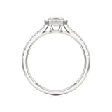Amara | Asscher-cut Lab-Grown Diamond Halo Ring - Nivara