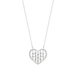 Sneh | Elegant Round Lab Grown Diamonds Heart Pendant - Nivara
