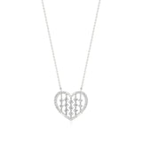 Sneh | Elegant Round Lab Grown Diamonds Heart Pendant - Nivara
