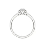 Mira | Emerald Lab-Grown Diamond Halo Ring - Nivara