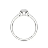 Mira | Emerald Lab-Grown Diamond Halo Ring - Nivara