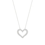 Sneh | Round Lab Grown Diamonds Twisted Heart Pendant - Nivara