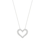 Sneh | Round Lab Grown Diamonds Twisted Heart Pendant - Nivara