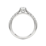 Amara | Round & Emerald Lab-Grown Diamond Ring - Nivara