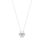 Flora | Floral Design with Center Ruby  Pendant - Nivara