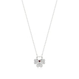 Flora | Floral Design with Center Ruby  Pendant - Nivara