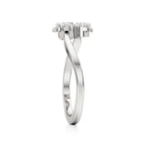 Flora | Lab-Grown Diamond Three-Stone Ring - Nivara