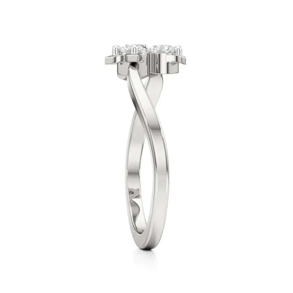 Flora | Lab-Grown Diamond Three-Stone Ring - Nivara