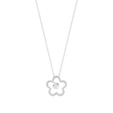 Flora | Floral Design Halo with Heart Motif Pendant - Nivara