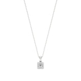 Anek | Princess-Cut Solitaire Halo Lab Grown Diamonds Pendant