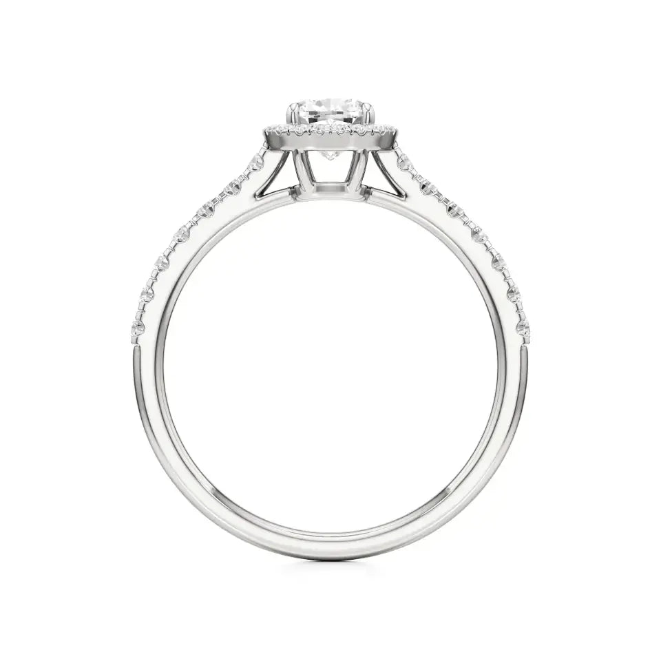 Mira | Cushion-cut Lab-Grown Diamond Halo Ring - Nivara