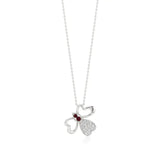Vanya | Lab Grown Diamonds and Ruby Butterfly Wings Pendant - Nivara
