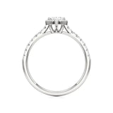 Mira | Round & Pear Lab-Grown Diamond Halo Ring - Nivara