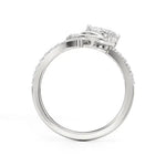 Flora | Round & Pear Lab-Grown Diamond Ring with Pav�� Accents - Nivara