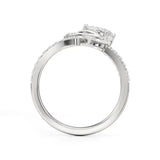 Flora | Round & Pear Lab-Grown Diamond Ring with Pav�� Accents - Nivara