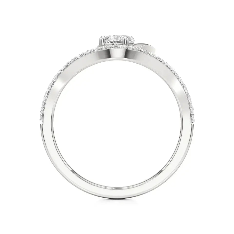 Flora | Round & Pear Lab-Grown Diamond Ring - Nivara
