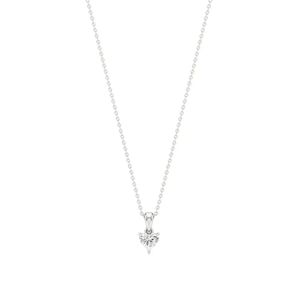Sneh | Heart-Cut Solitaire Lab Grown Diamond Pendant - Nivara