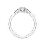 Aria | Emerald Lab-Grown Diamond Three-Stone Ring - Nivara