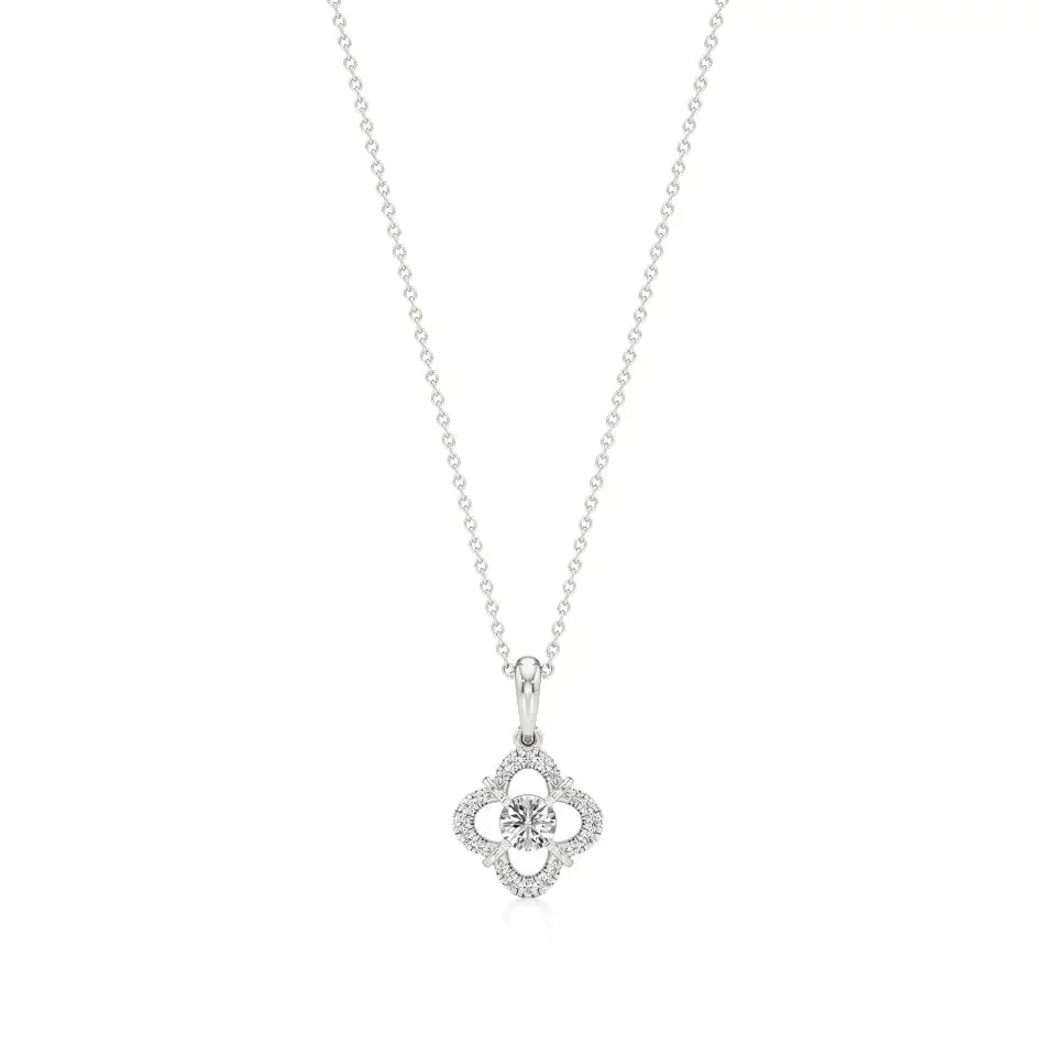 Flora | Elegant Lab Grown Diamond Pendant - Nivara