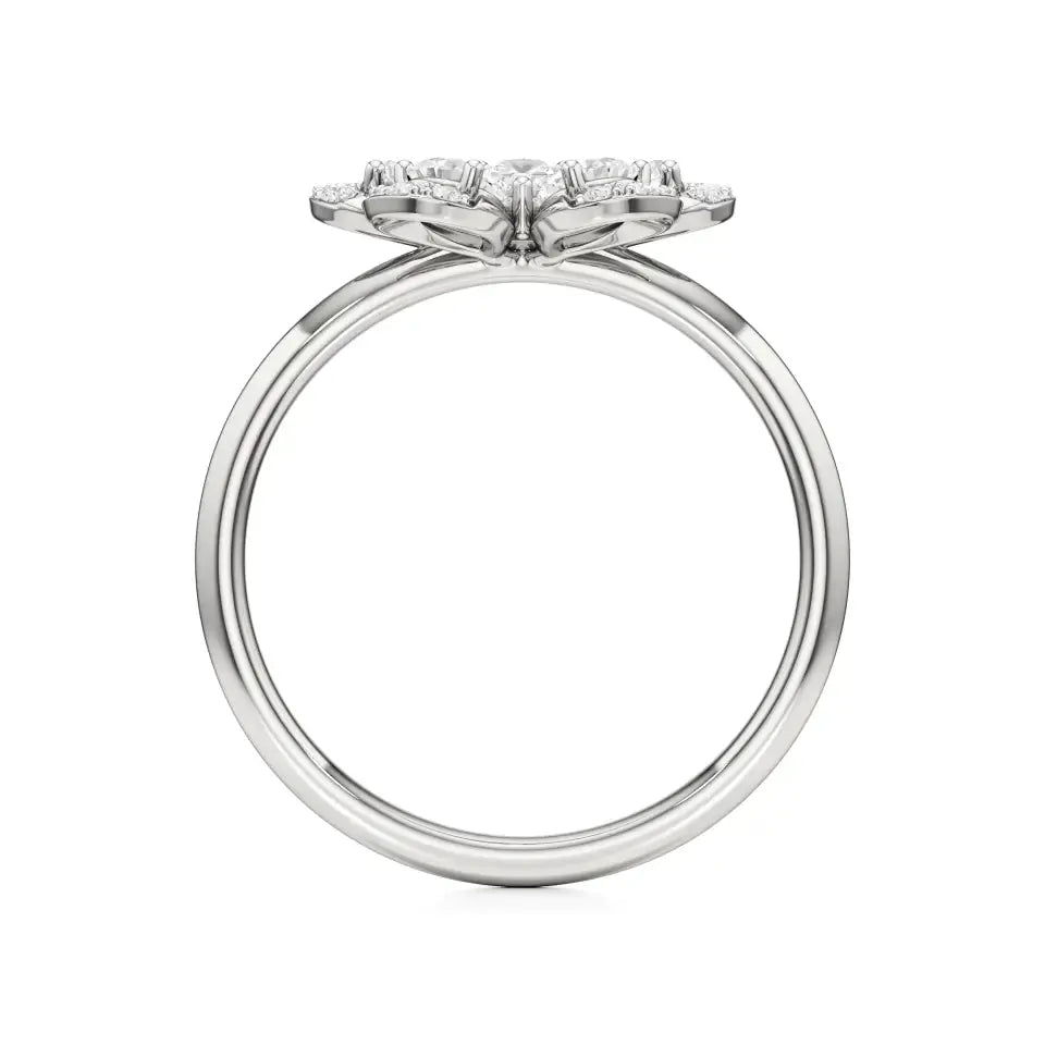 Flora | Round & Pear Lab-Grown Diamond Ring - Nivara