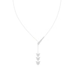 Flora | Pear & Round Lab Grown Diamonds Lotus Petals Necklace - Nivara