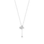 Sneh | Pear & Round Lab Grown Diamonds Tear Drop Pendant - Nivara