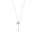 Sneh | Pear & Round Lab Grown Diamonds Tear Drop Pendant - Nivara