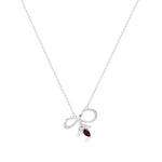 Foreva | Classic Ruby & Diamond Infinity Pendant - Nivara