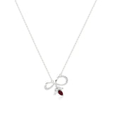 Foreva | Classic Ruby & Diamond Infinity Pendant - Nivara
