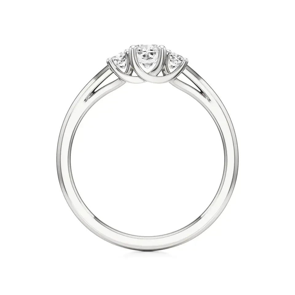 Aria | Lab-Grown Diamond Three-Stone Ring - Nivara