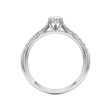 Amara | Round & Pear Lab-Grown Diamond Ring - Nivara