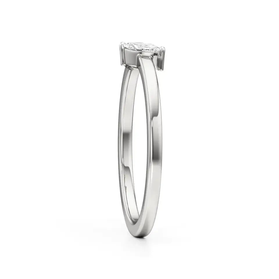 Mode | Marquise & Pear Lab-Grown Diamond Solitaire Ring - Nivara