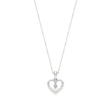 Sneh | Round Lab Grown Diamonds Heart Pendant - Nivara