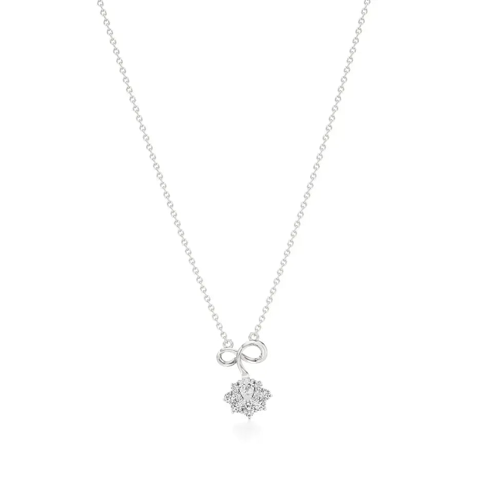 Foreva | Pear & Round Lab Grown Diamonds Infinity  Pendant - Nivara