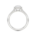 Mira | Emerald Cut Solitaire with Halo - Nivara