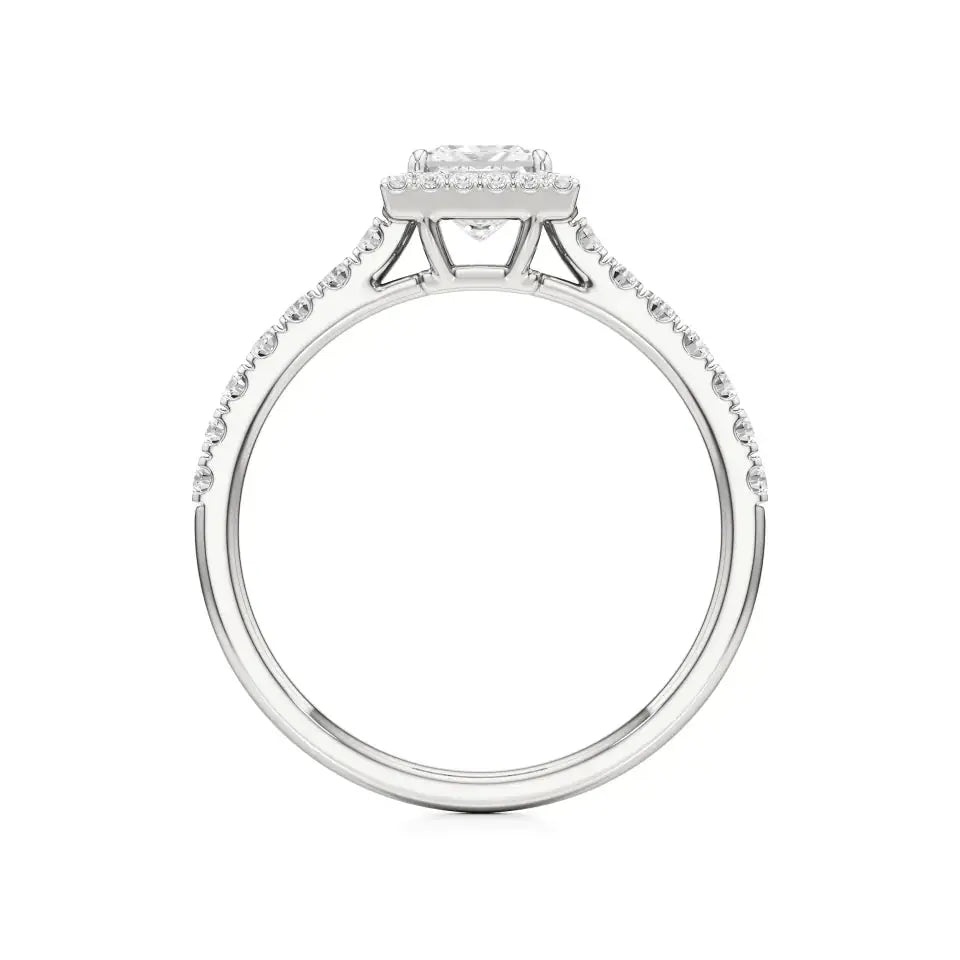 Mira | Round & Princess Lab-Grown Diamond Halo Ring - Nivara