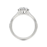 Mira | Pear Cut Solitaire with Halo - Nivara