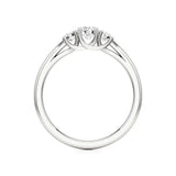 Aria | Round Lab-Grown Diamond Three-Stone Ring - Nivara