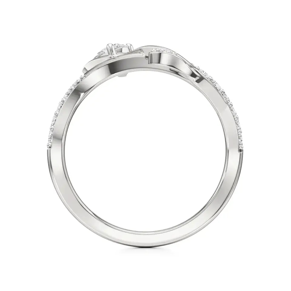 Mode | Round & Pear Lab-Grown Diamond Ring - Nivara