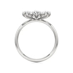 Flora | Pear Diamonds in Flora Design - Nivara