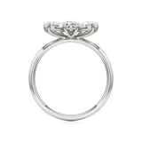 Flora | Pear Diamonds in Flora Design - Nivara