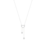 Sneh | Pear & Round Lab Grown Diamonds Heart Necklace